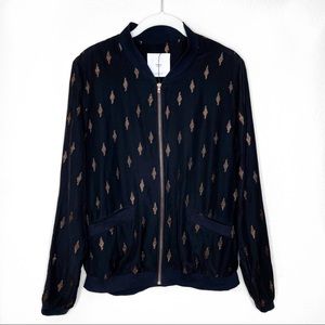 MNG CASUAL Lightweight Textured Bomber Jacket